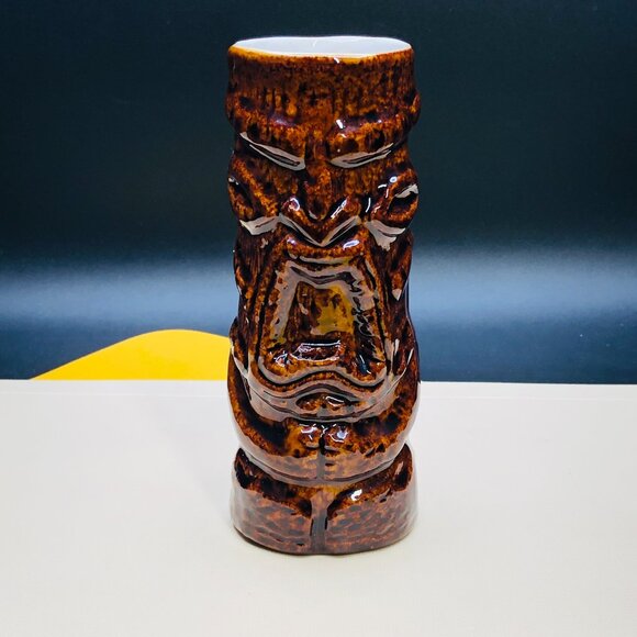 Vintage KON TIKI Restaurant Sheraton Montreal Totem Tumbler: by DAGA Hawaii - Picture 2 of 11